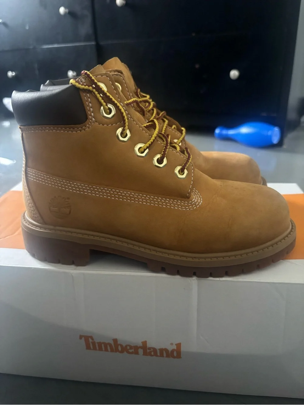 Timberland Kids Wheat/Tan Lace-Up Waterproof Boot